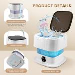 Compact 11L Portable Washing Machine with Spin Dryer