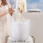 Portable Washing Machine Mini 35L Hand Crank Clothes Spin Dryer, 2 In1 Washing Machine With Dehydration Basket, 1200rpm High Speed Spinning Washing Quick Laundry Non Electric For Dormitory Apartment