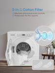 FOHERE 6KG Compact Vented Tumble Dryer with LCD Display