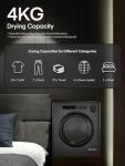 Compact 4KG Vented Tumble Dryer with 6 Modes