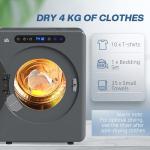 Compact 4kg Vented Tumble Dryer with Timer