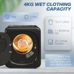 HOMCOM 4kg Compact Vented Tumble Dryer - Black