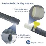 Anchira Universal Washing Machine Drain Hose 1m