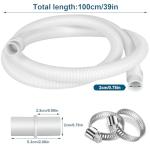 Twoonto 1M Washing Machine Drain Hose Extension Set