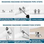 Twoonto 1M Washing Machine Drain Hose Extension Set