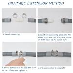 Extendable Drain Hose for Washing Machines and Dishwashers