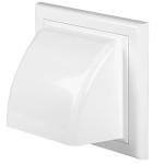 Awenta 4" Wall Vent Cover with Damper - White