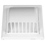 Awenta 4" Wall Vent Cover with Damper - White