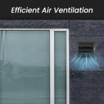 4" White Exhaust Hood Vent with Pest Guard Screen