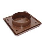 Kair Brown 155mm Air Vent with Round Spigot
