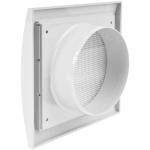 4" White Exhaust Hood Vent with Pest Guard Screen