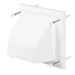 Awenta 4" Wall Vent Cover with Damper - White