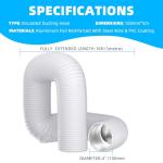 4 Inch Flexible Aluminum Ventilation Ducting Hose 5m