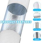 4 Inch Flexible Aluminum Ventilation Ducting Hose 5m