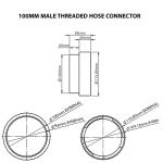 Tumble Dryer Vent Adaptor Kit - 4" Connector Rings