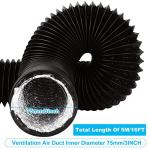 Goyada 16 Ft Tumble Dryer Vent Hose with Clamps