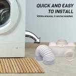 Invero 2 Meter Flexible Vent Hose for Tumble Dryers