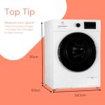 SIA SWM101400W 10kg Freestanding Washing Machine
