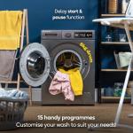 Russell Hobbs 8kg Freestanding Washing Machine, Grey