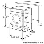 Bosch Built-In Washing Machine 8kg Capacity
