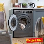 Russell Hobbs 8kg Freestanding Washing Machine, Grey