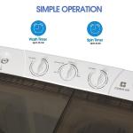 Portable Twin Tub Washing Machine & Spin Dryer