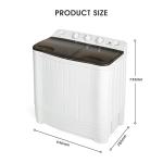 Portable Twin Tub Washing Machine & Spin Dryer