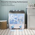 TANGZON Portable Twin Tub Washing Machine Combo