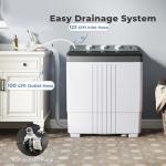 TANGZON Portable Twin Tub Washing Machine Combo