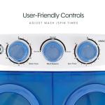 Leisurewize Portawash Twin Tub Washing Machine 2.5kg