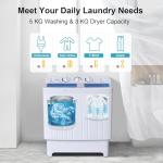 GiantexUK 8KG Twin Tub Portable Washing Machine