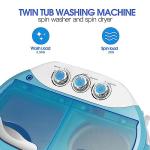 Compact Twin Tub Washer and Spin Dryer Combo