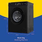 Russell Hobbs 6kg Freestanding Washing Machine, Black