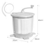 Portable Mini Hand Crank Washing Machine and Spin