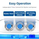 Portable Twin Tub Washer and Spinner for Small Spaces
