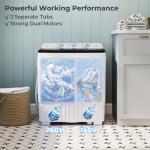 TANGZON Portable Twin Tub Washing Machine Combo