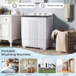 TANGZON Portable Twin Tub Washing Machine Combo