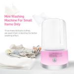 Compact Portable Mini Washing Machine in Pink