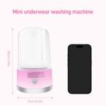Compact Portable Mini Washing Machine in Pink