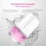 Compact Portable Mini Washing Machine in Pink