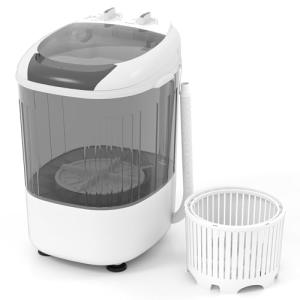 COSTWAY Compact 2-in-1 Portable Washing Machine