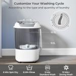 COSTWAY Compact 2-in-1 Portable Washing Machine