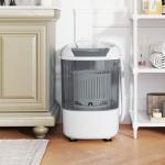 COSTWAY Compact 2-in-1 Portable Washing Machine