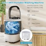 TANGZON Compact 2-in-1 Portable Washing Machine