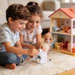 Miniature Rechargeable Washing Machine Toy for Dolls