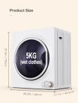 Compact 5KG Vented Tumble Dryer with Auto Modes