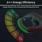 Teknix 9kg Heat Pump Front Load Tumble Dryer