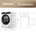 Hisense 8KG Heat Pump Front Load Tumble Dryer