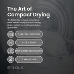 Teknix Compact 3kg Vented Mini Dryer - Black