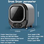 Compact Electric Portable Tumble Dryer for Clothes